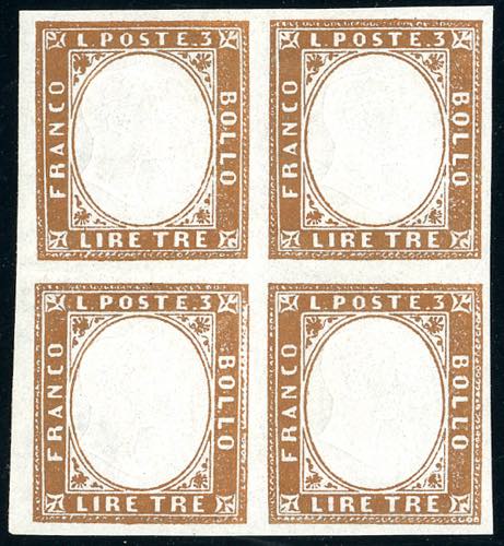 1861 - 3 lire rame vivo (18A), ... 