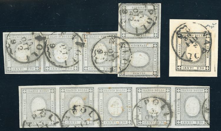 1861 - 1 cent. grigio nero, ... 