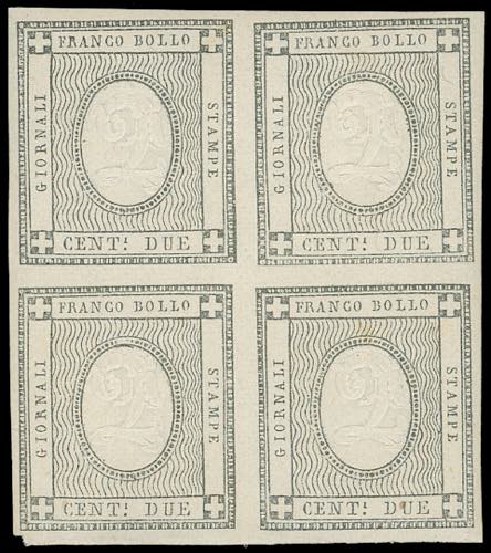 1861 - 2 cent. grigio nero (20), ... 