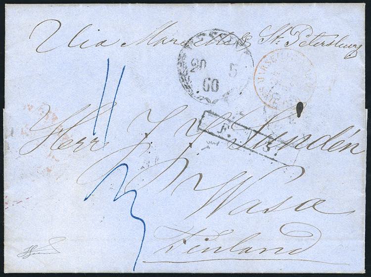 SICILIA-FINLANDIA 1860 - Lettera ... 
