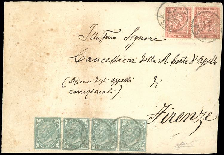 1874 - 2 cent., due esemplari, 5 ... 
