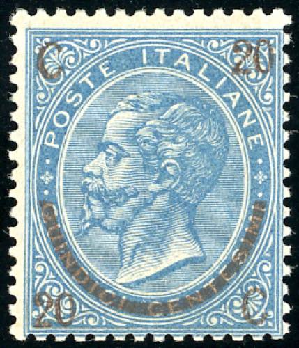 1865 - 20 cent. su 15 cent. Ferro ... 