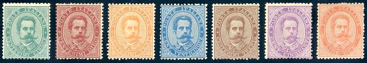 1879 - Umberto I, serie completa ... 