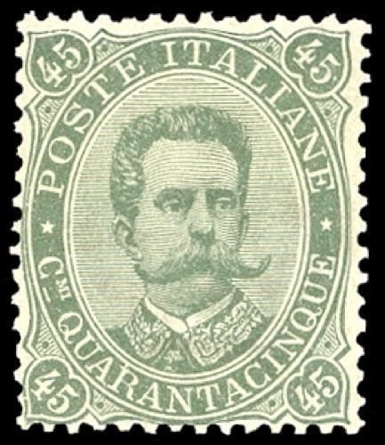 1889 - 45 cent. verde oliva ... 