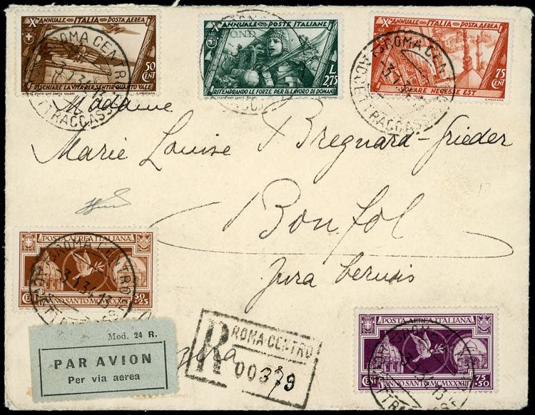 1934 - I 4 valori di posta aerea ... 