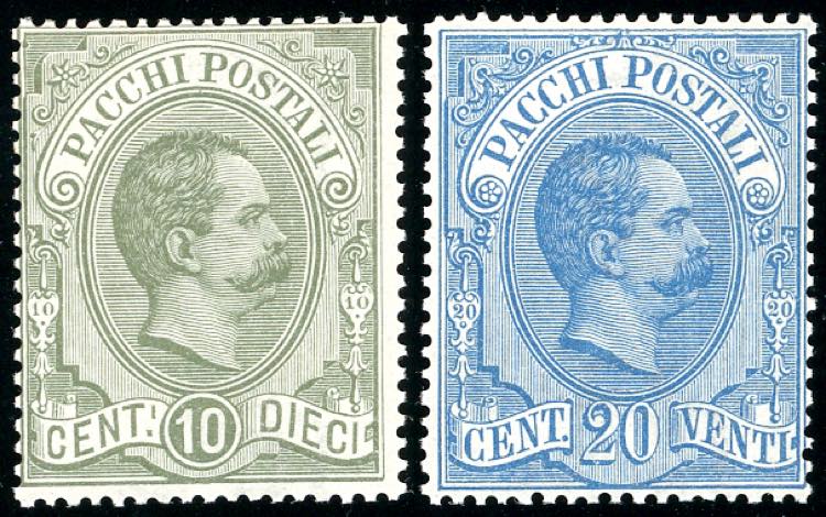 1884 - 10 cent. e 20 cent. Umberto ... 