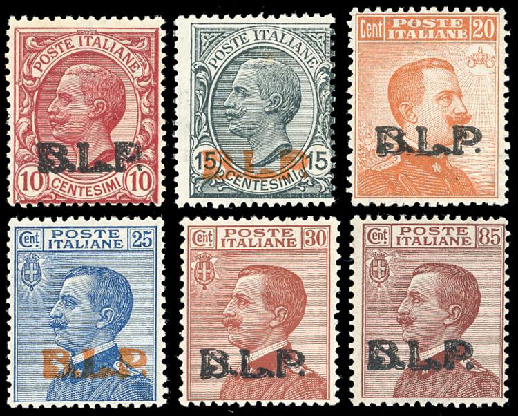 1923 - Soprastampati B.L.P. III ... 