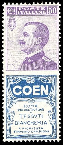 1924 - 50 cent. Coen (10), nuovo, ... 