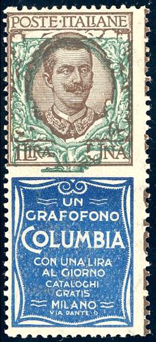 1834 - 1 lira Columbia, ornato ... 