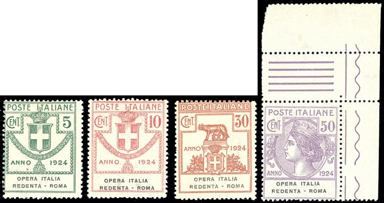 OPERA ITALIA REDENTA ROMA 1924 - ... 