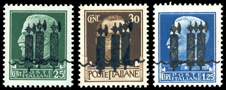 1944 - 25, 30 cent. e 1,25 lire ... 