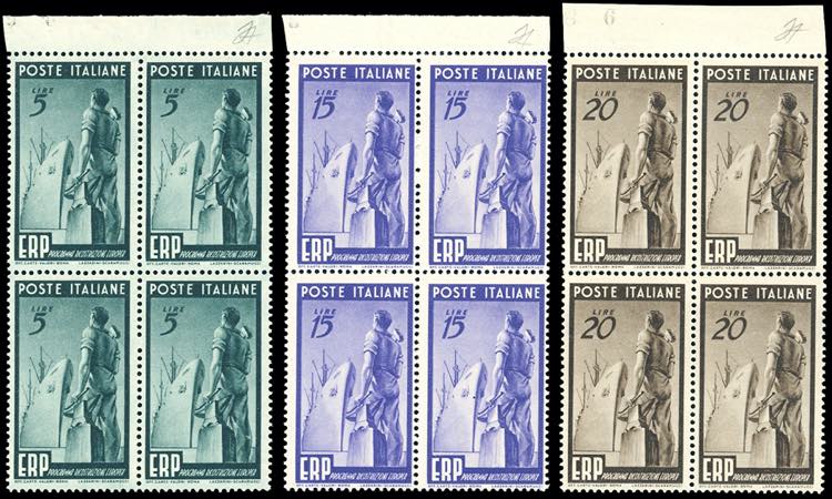 1949 - ERP,  serie completa in ... 