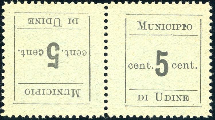 UDINE 1918 - 5 cent. coppia ... 