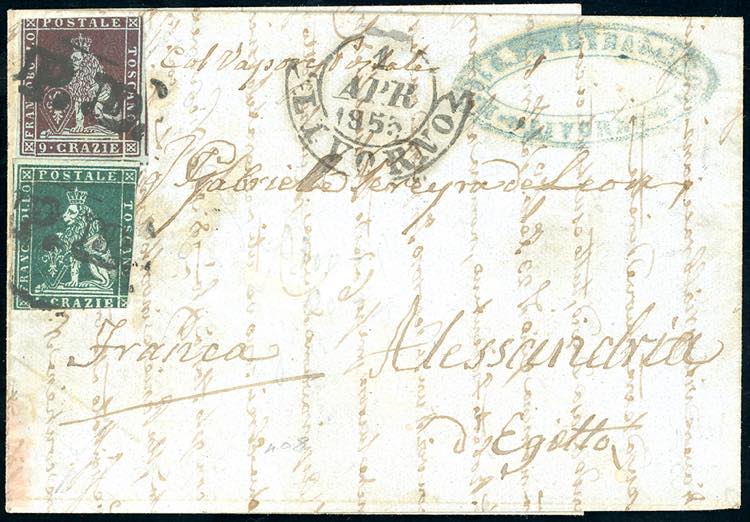 TOSCANA-EGITTO 1853 - 4 crazie ... 