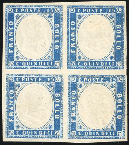 1863 - 15 cent. azzurro chiaro ... 