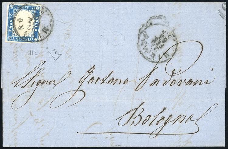 1863 - 15 cent. cobalto latteo ... 