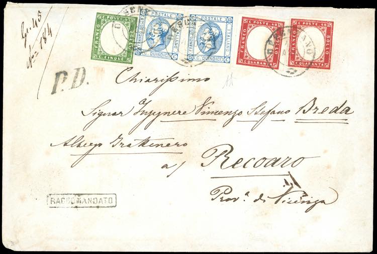 1863 - 15 cent. Litografico, II ... 