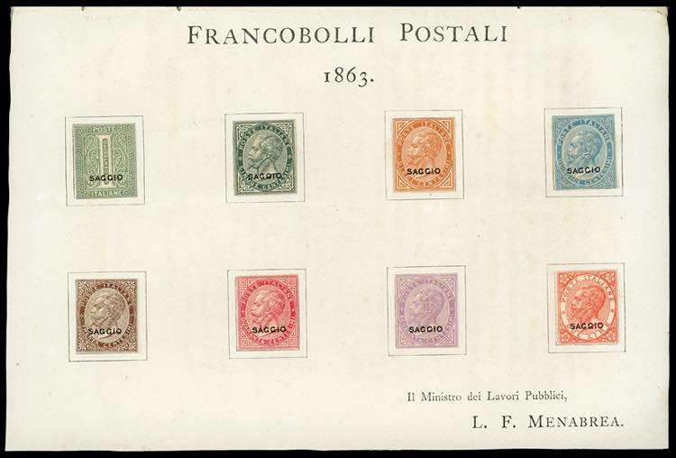 1863 - Foglietto Menabrea ... 