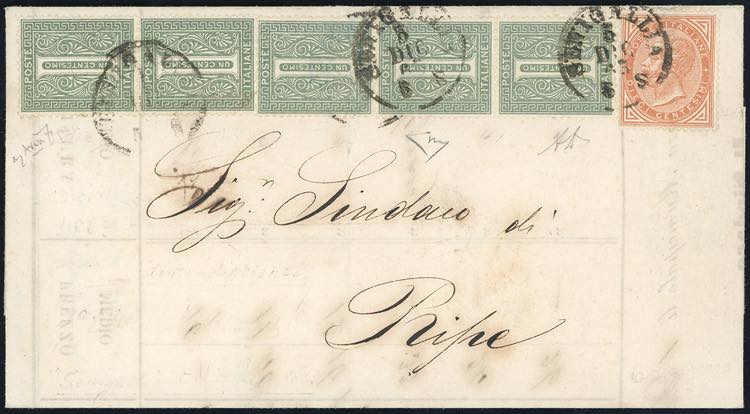 1863 - Listino prezzi inizialmente ... 