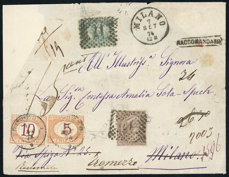 1874 - 5 cent. e 30 cent. De La ... 