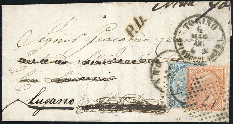 1866 - 20 cent. su 15 cent. Ferro ... 