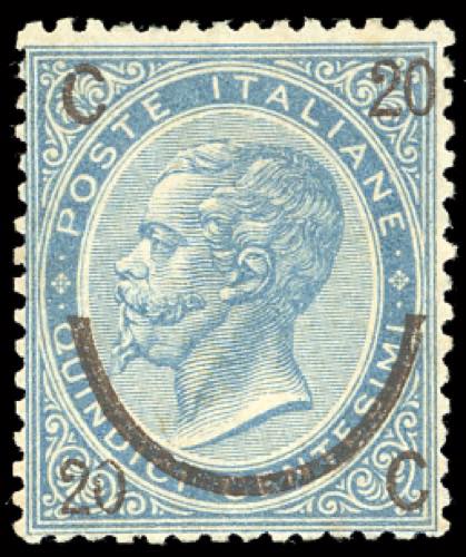 1865 - 20 cent. su 15 cent. Ferro ... 