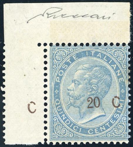 1865 - 20 cent. su 15 cent. Ferro ... 