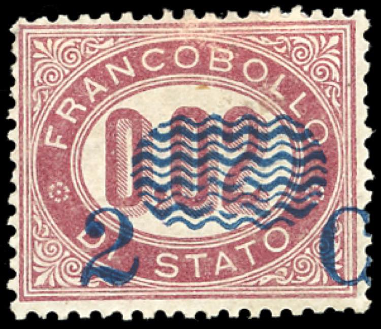 1878 - 2 cent. su 0,02 lire ... 