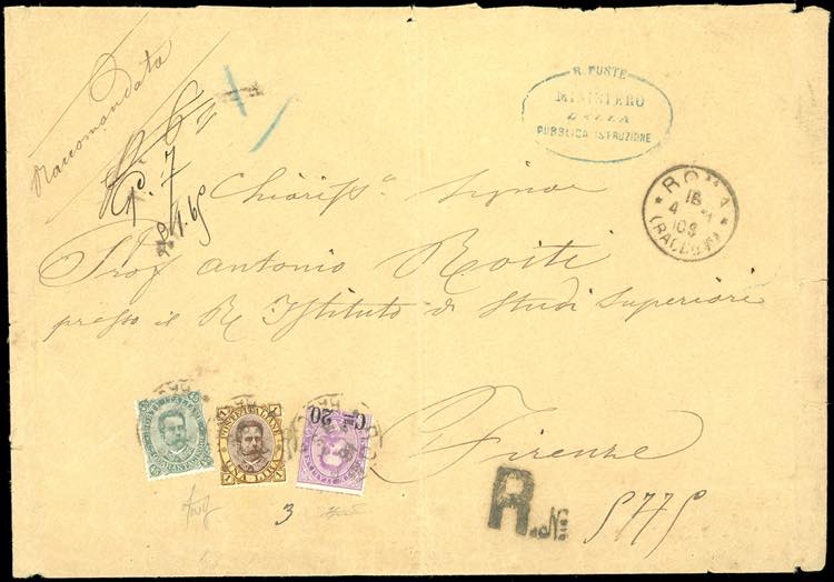 1891 - 1 lira, 45 cent., 20 cent. ... 