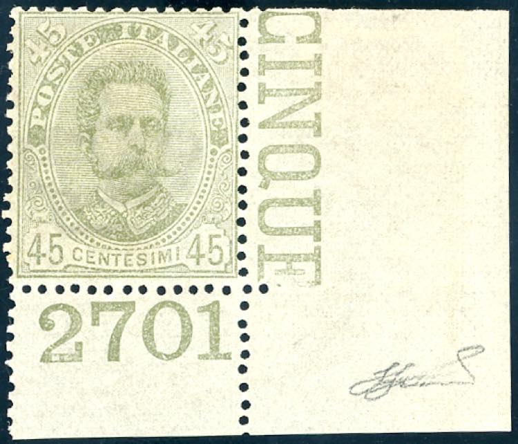 1895 - 45 cent. verde oliva ... 