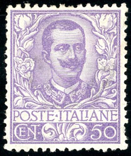 1901 - 50 cent. Floreale (76), ... 