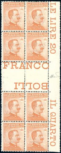 1917 - 20 cent. arancio Michetti, ... 