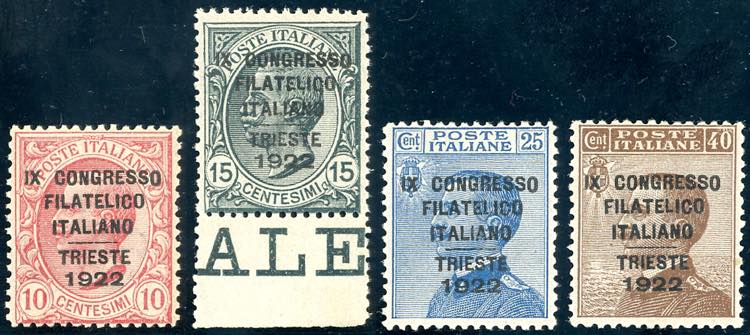 1922 - Congresso Filatelico, serie ... 