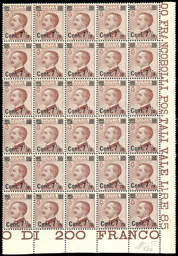 1927 - 7 1/2 su 85 cent. Michetti ... 