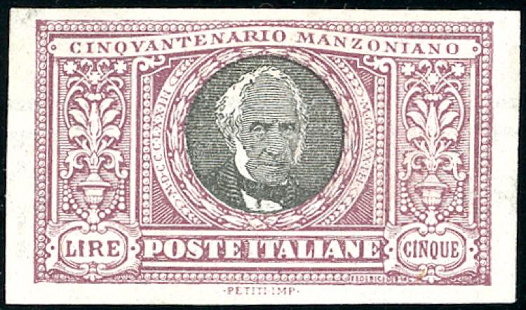 1923 - 5 lire Manzoni, non ... 
