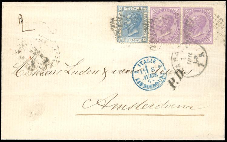 REGNO DITALIA-OLANDA 1868 - 60 ... 