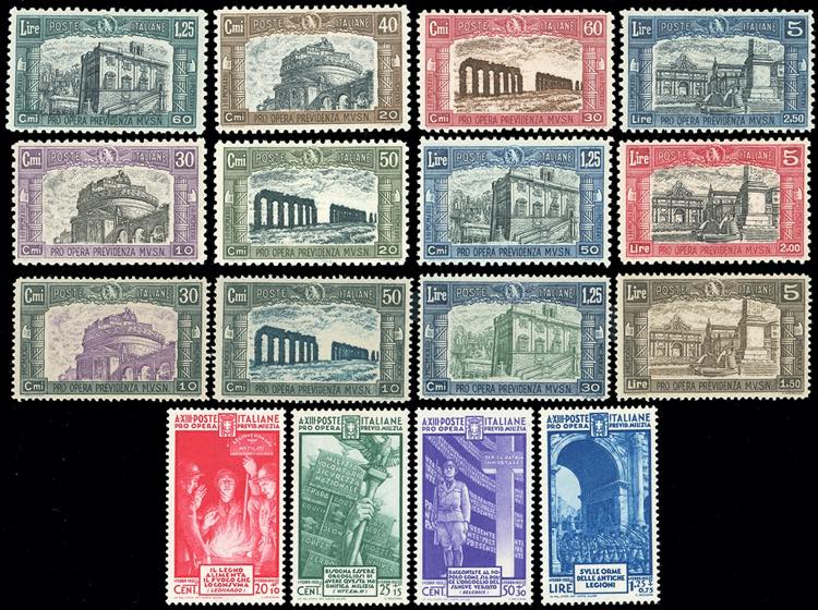 1926/1935 - Milizia, le quattro ... 