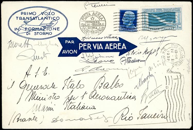 1930 - 7,70 lire Crociera Balbo, ... 