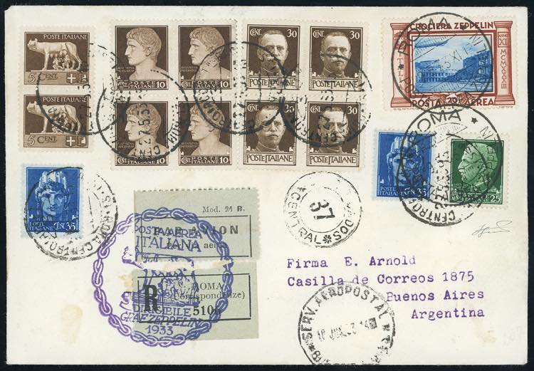 1933 - 20 lire Zeppelin (50), con ... 