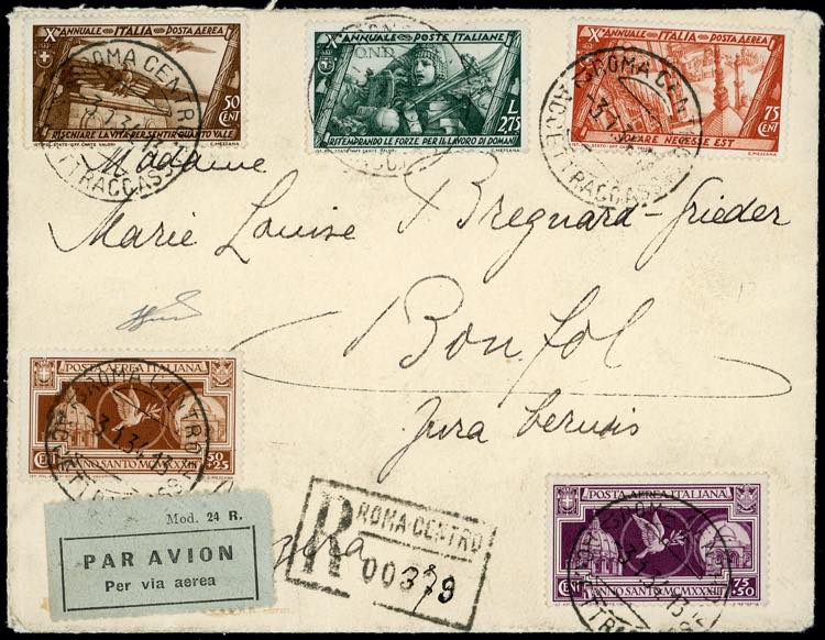 1934 - I 4 valori di posta aerea ... 