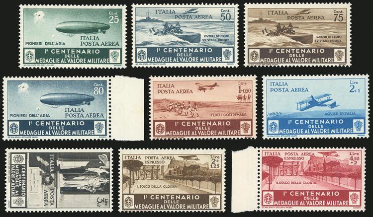 1934 - Medaglie al valore, serie ... 