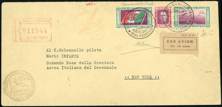 1933 - 5,25 + 44,75 lire Trittico ... 