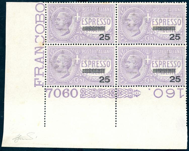 1917 - 25 su 40 cent. violetto ... 