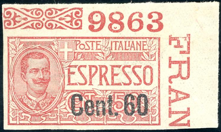 1922 - 60 cent. su 50 cent. rosso ... 