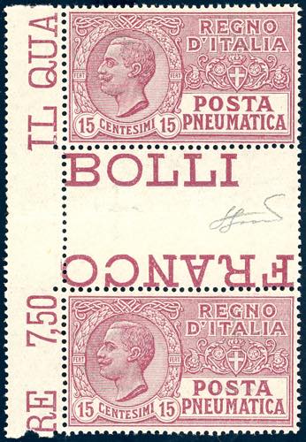 1928 - 15 cent. lilla (12), coppia ... 