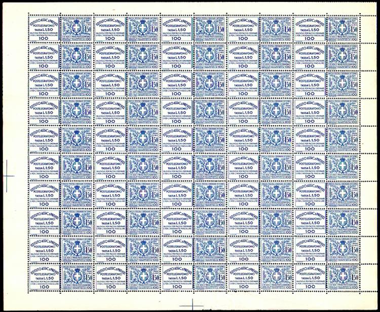 1936 - 1,50 lire Assicurazioni ... 