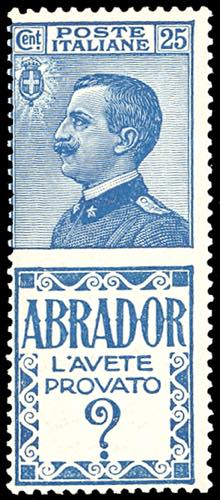 1924 - 25 cent. Abrador (4), gomma ... 