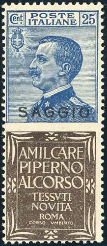 1924 - 25 cent. Piperno (6), ... 