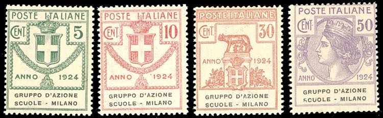 GRUPPO DAZIONE SCUOLE-MILANO 1924 ... 