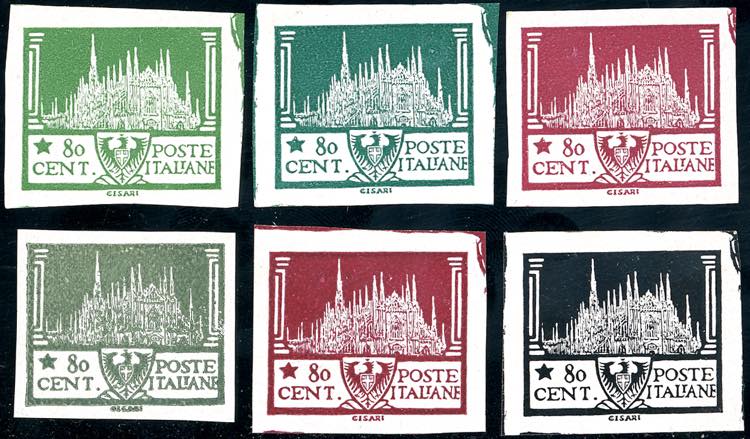 1919 - Sei prove di stampa per la ... 